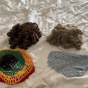 Irish Step Bling Tight Curl partial Wigs